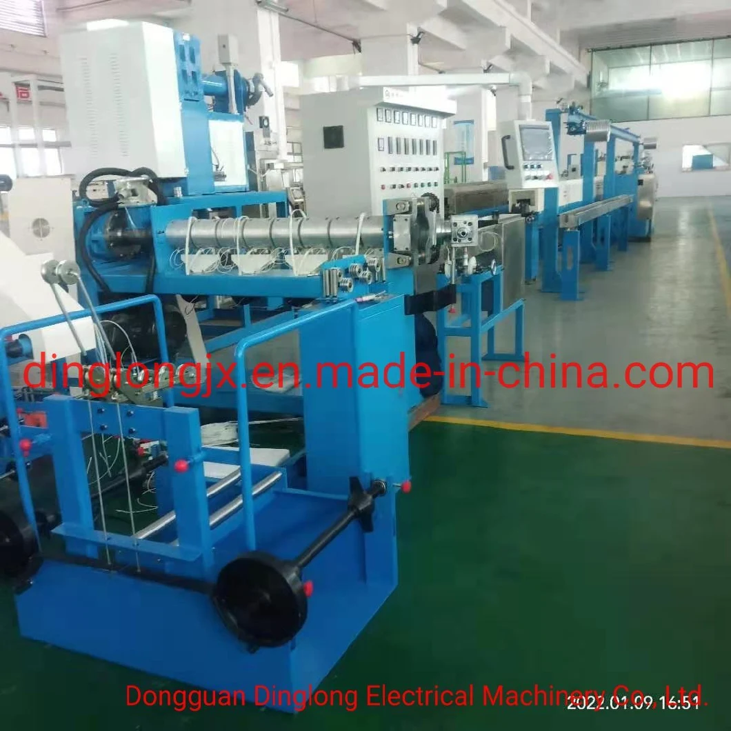 PVC/PE Power Cable Sheath Extruder Jacket Extrusion Machine