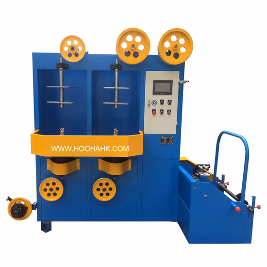 Оригинальная заводская машина вертикального типа для обмотки стальной лентой металлической ленты/перематывающей машины для обмотки ленты für die Kabelpanzerung